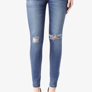HUDSON krista ankle skinny w/ raw hem, Lero wash
